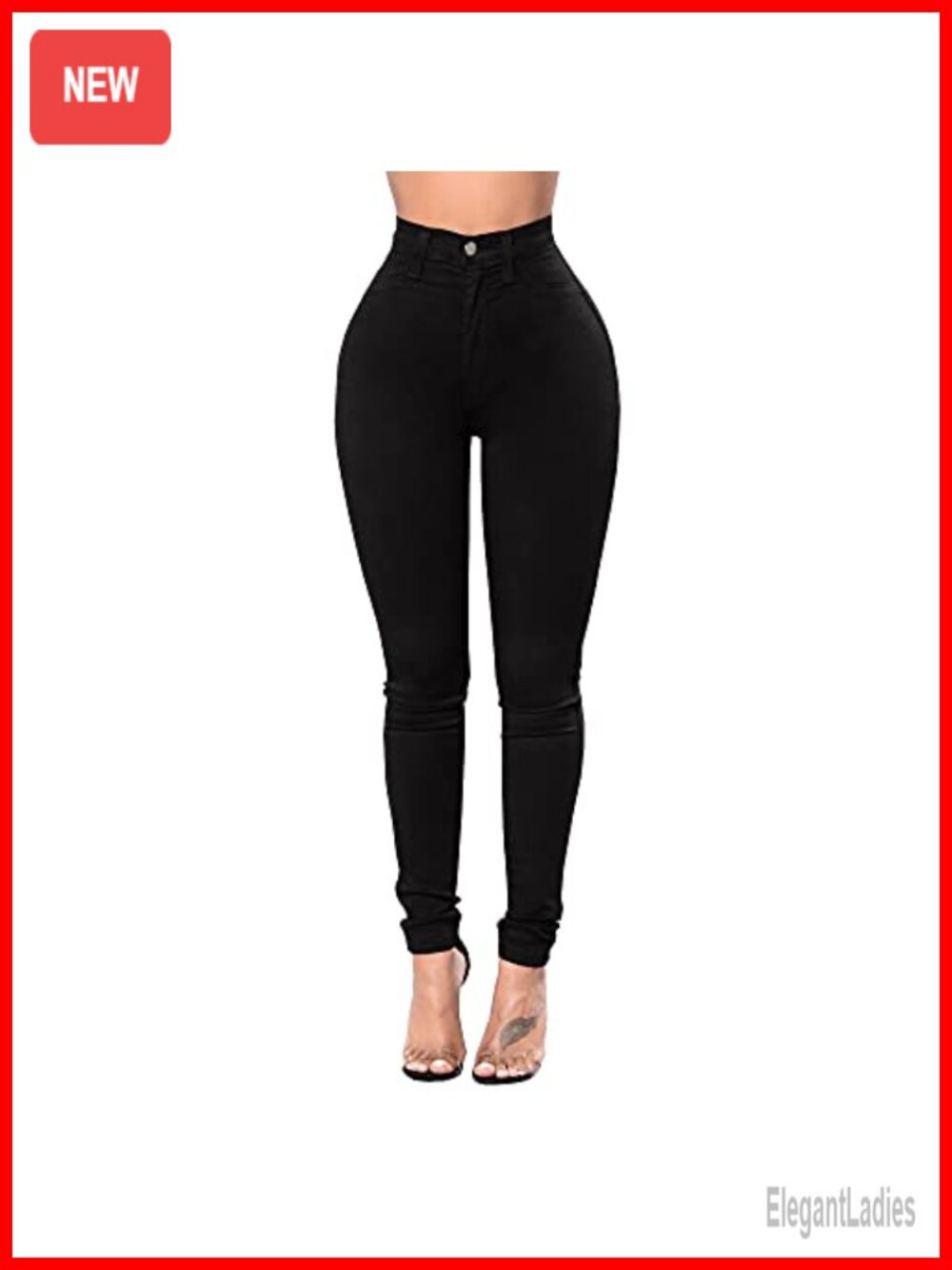 Women's High Waisted Butt Lift Skinny Stretch Jeans